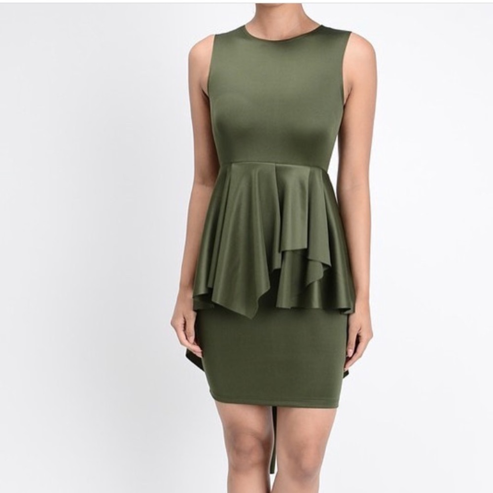 NWOT Olive Dress